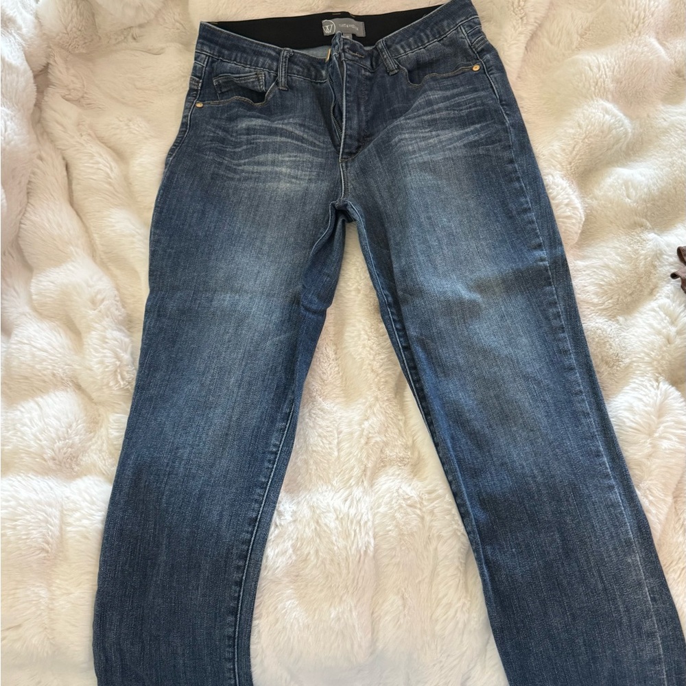 Wit & Wisdom Dark Blue Straight Leg Jeans